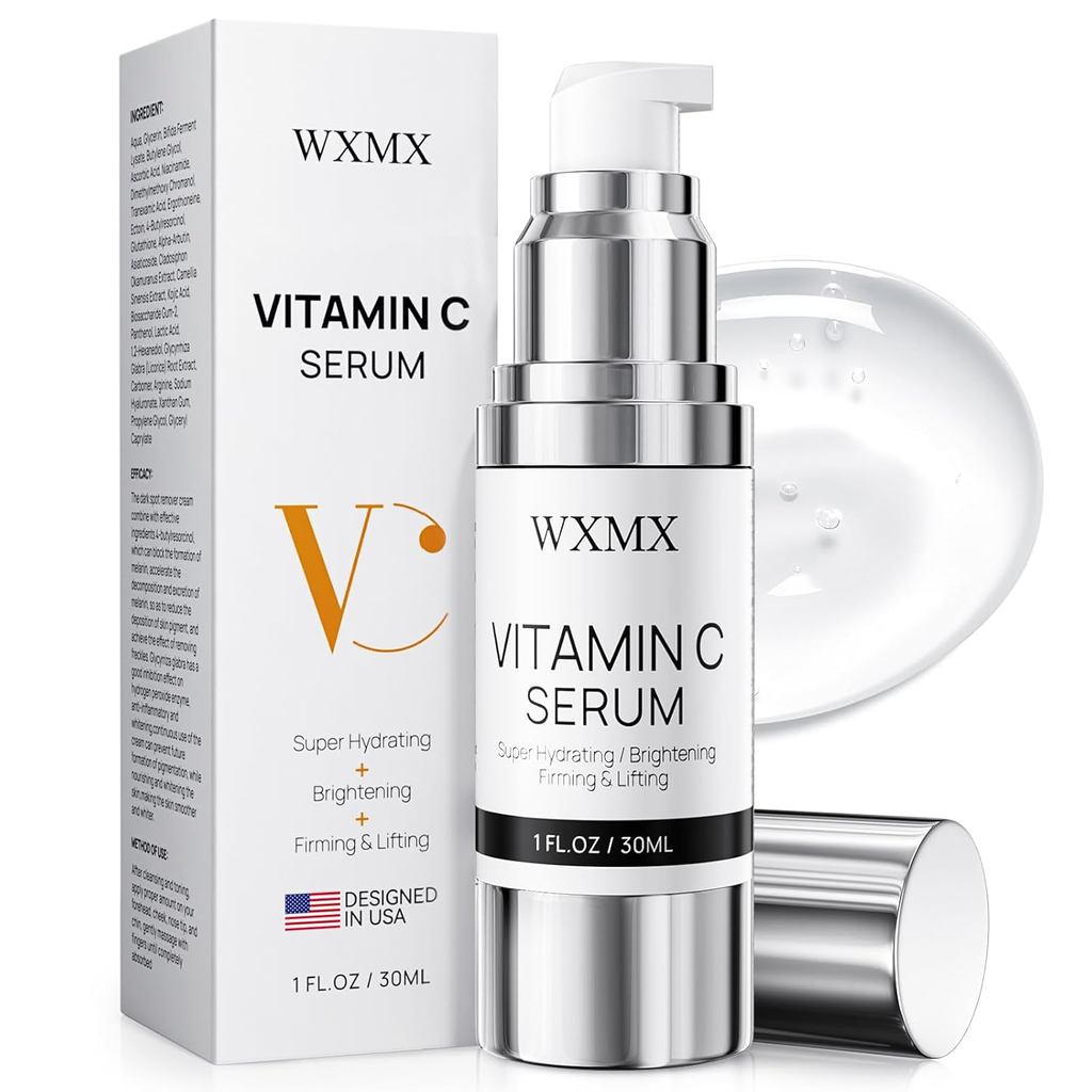 Super Vitamin C Serum for Face: All-in-One Hydrating Anti-Aging Formula by Vitamin C, Hyaluronic Aci