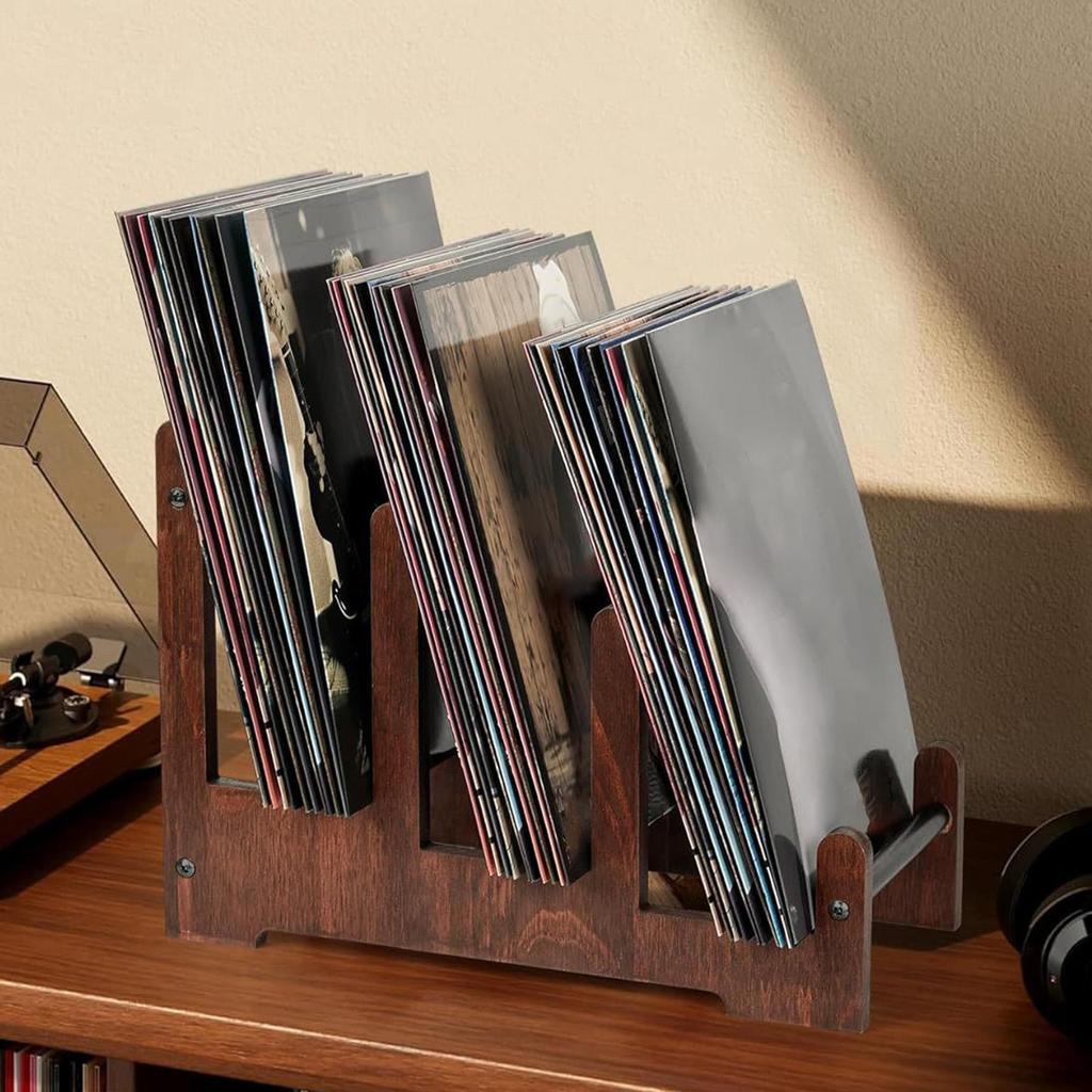 [arutoxalc] Vinyl Records Storage Holder Vinyl Records Organizer for Books Albums CD