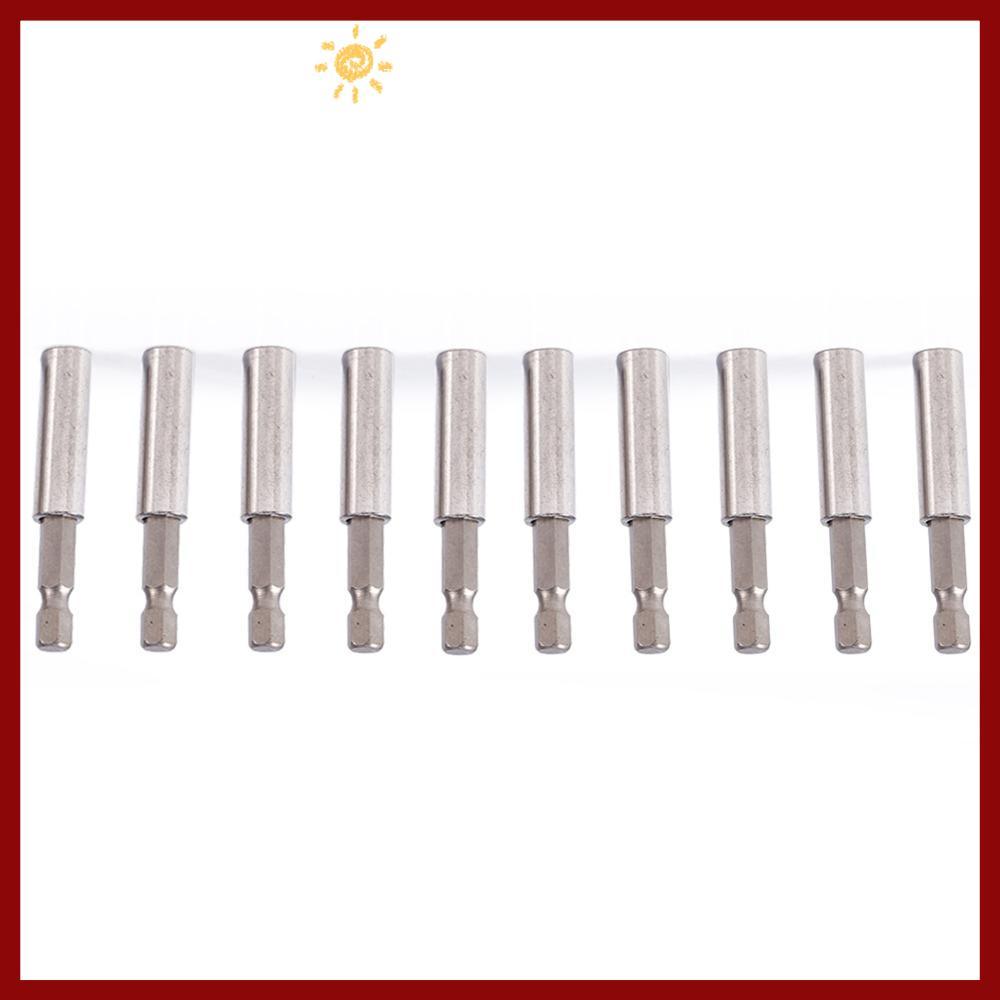 PTKFPT09 10 ชิ้น Quick Release Bit Holder, 60 มม./2.36 นิ้วความยาว 1/4 นิ้ว Hex Shank Magnetic Exten