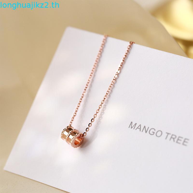 พร้อมส่ง สร้อยคอจี้ลงยา สร้อยคอH งานพีเมี่ยม จี้เล็ก สร้อยยาว16นิ้ว ไม่ลอกไม่ดำ