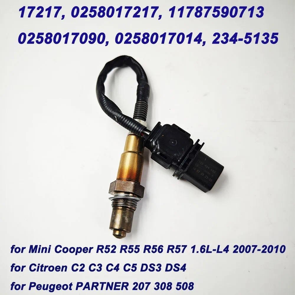คุณภาพสูง Lambda Probe Oxygen O2 Sensor 0258017217 สําหรับ Citroen Peugeot Mini Cooper R55 R56 R57 1