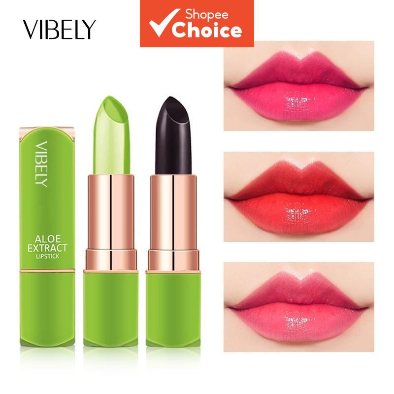 VIBELY Aloe Vera Moisturizing Jelly ลิปสติกเปลี่ยนสี Warm Lip Balm Care – โปรปัง