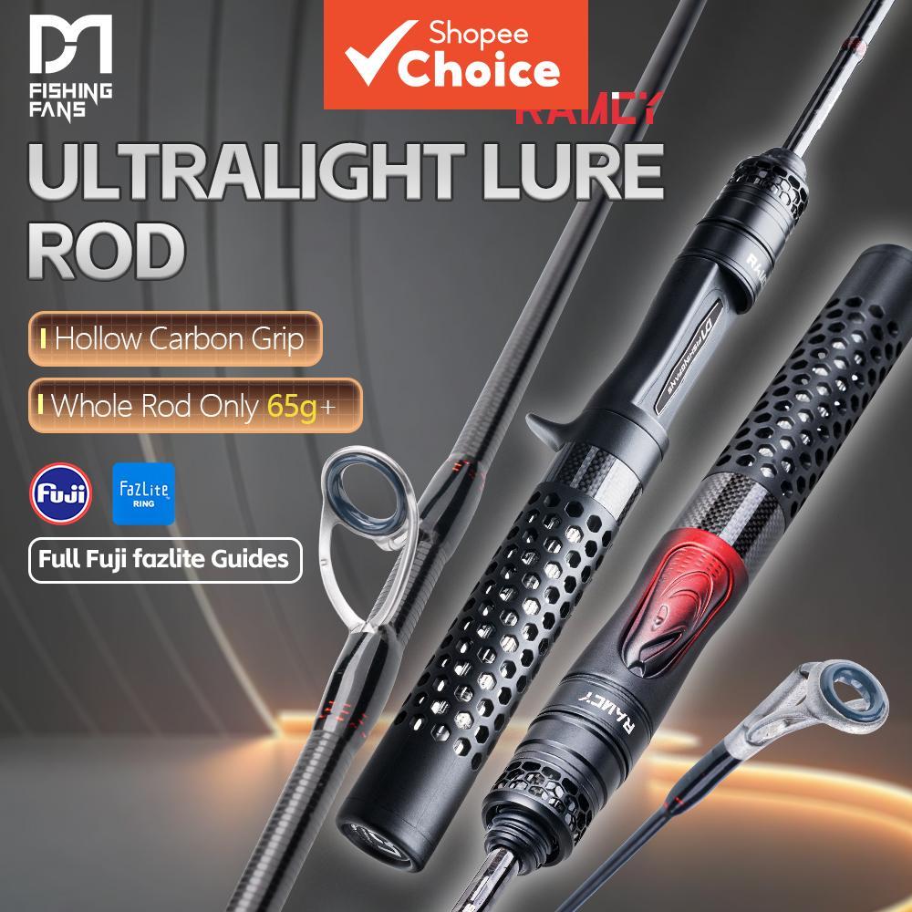 FISHINGFANS RANCY 3.0 UL Power T1100+M40x คันเบ็ดตกปลากระสูบ ปลายคันกลวง ด้ามคาร์บอนเสริมไกด์ Fazlite สําหรับการตกปลาเทราต์และแครปปี้