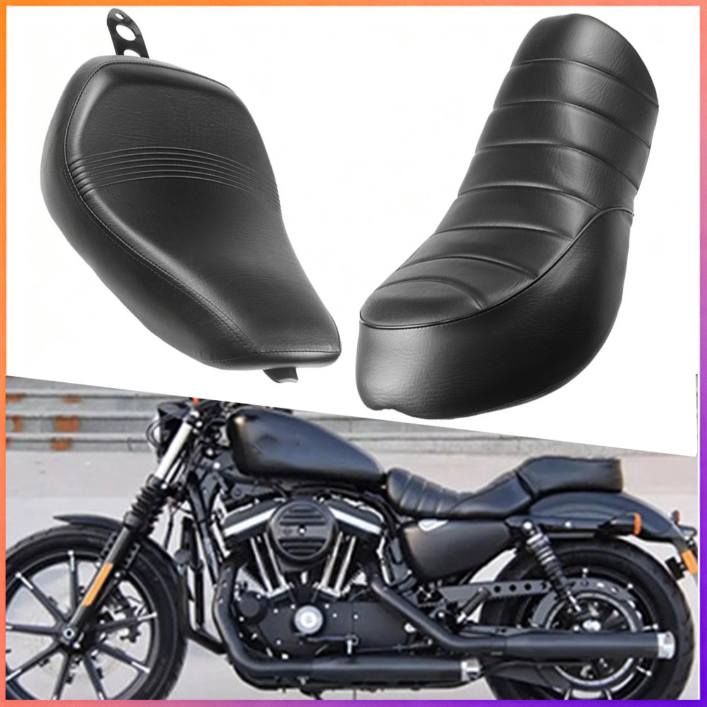 รถจักรยานยนต์ด้านหน้า Solo ฝาครอบที่นั่งอานเบาะ Pillion Pad สําหรับ Harley เหล็ก 883 1200 XL883N XL1