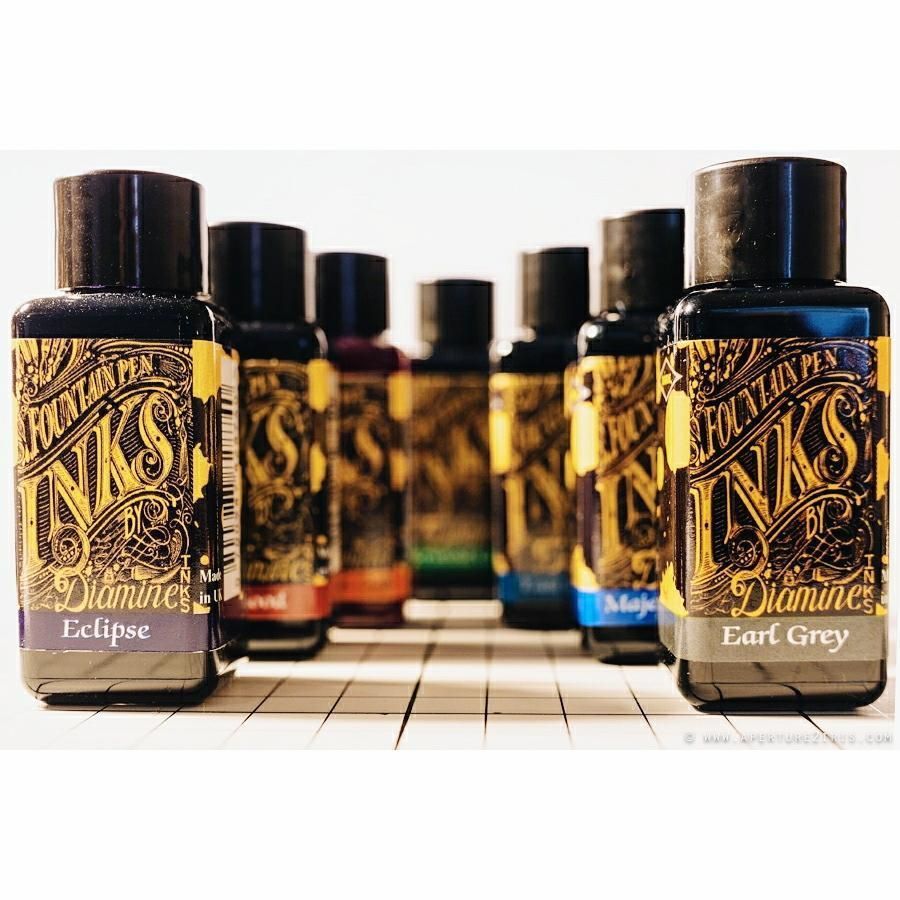 British Diamine Diamine Diamine Pen Ink สีทั่วไป Twilight Siamine Adult Calf Burnt Tea Earl Grey