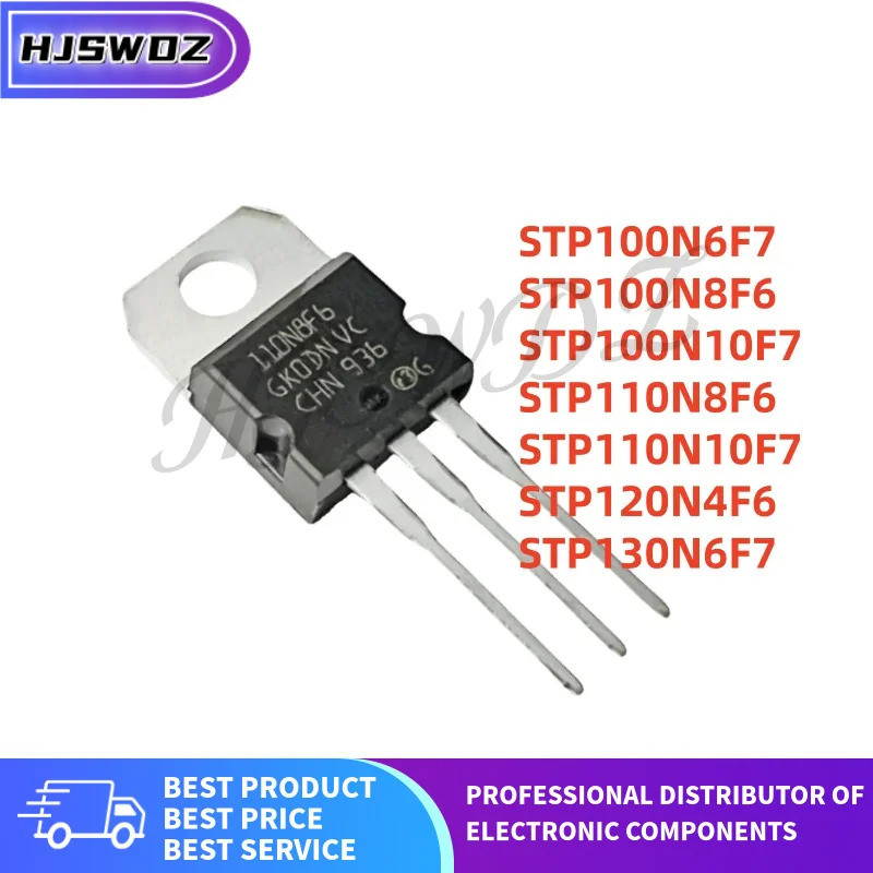 10 ชิ้น STP100N8F6 STP100N10F7 STP110N8F6 STP100N6F7 STP120N4F6 STP110N10F7 STP130N6F7 100F7 100F8S 