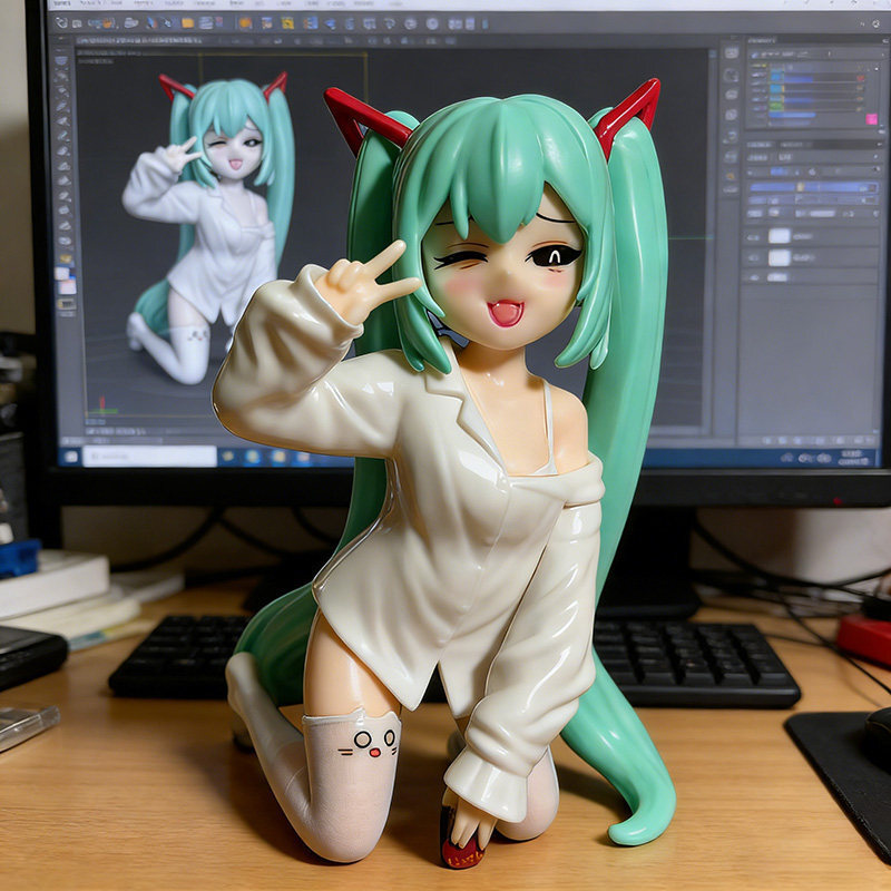 First Sister Future ชุดนอนเด็กหญิงแมวสาว Miku First Sister รูปเครื่องประดับสองมิติ gk อะนิเมะรูปปั้น