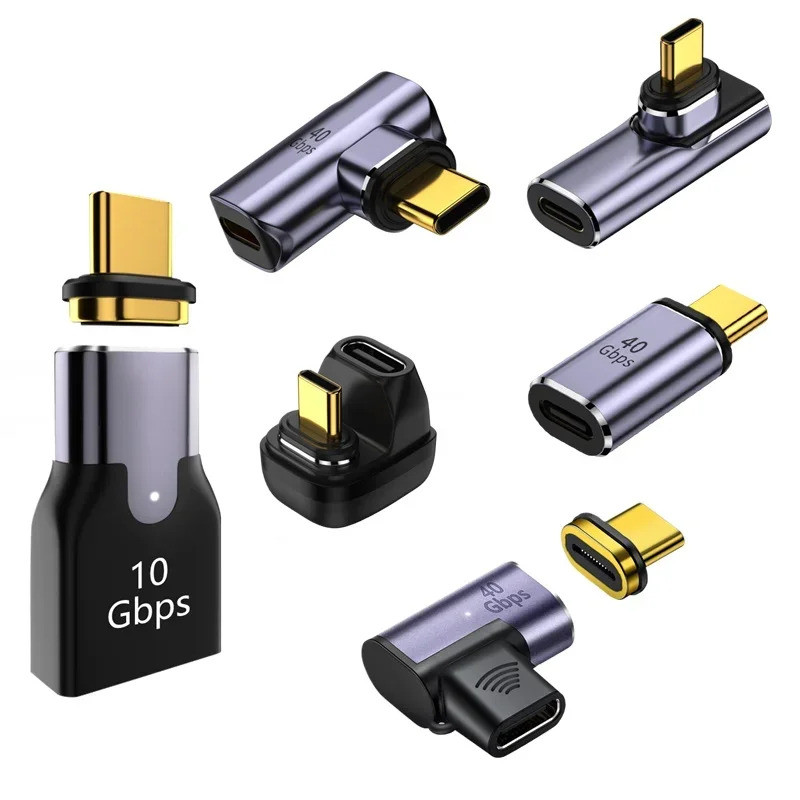 100W แม่เหล็ก USB Type-C OTG อะแดปเตอร์ 40Gbps Thunderbolt Fast Charging Converter USB 3.0 Fash Driv