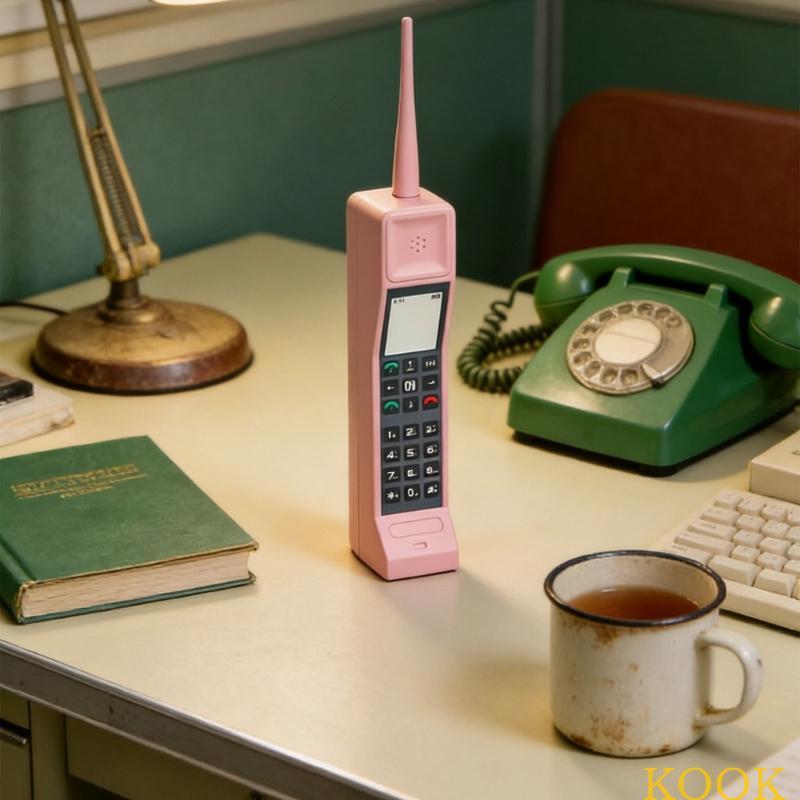 KOOK Retro โทรศัพท์มือถือ 1980s 90S Old Fashioned อิฐโทรศัพท์เครื่องประดับจําลองอุปกรณ์ถ่ายภาพ Cellu