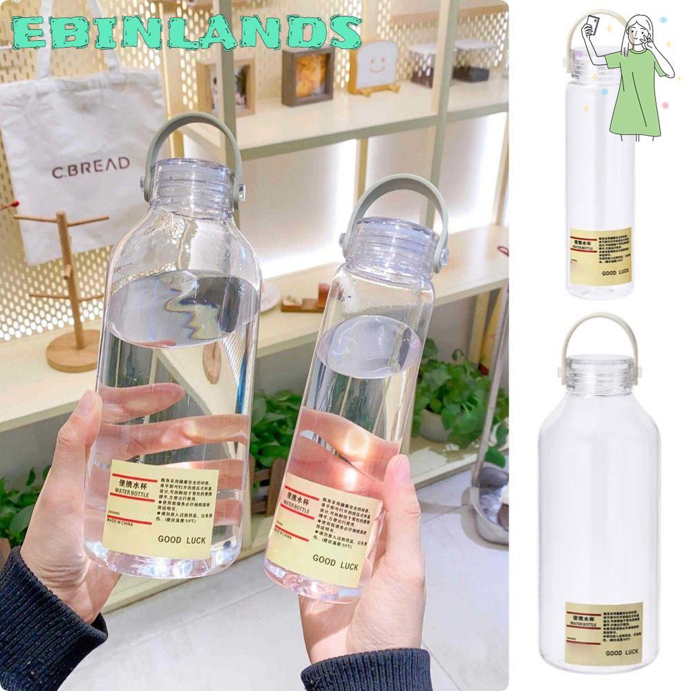 EBINLANDSFA 1 ชิ้นถ้วยกีฬา, 400ML/1L พร้อมข้อความถ้วยน้ําพลาสติก, ทนทานนักเรียนที่เรียบง่ายโปร่งใสขนาดใหญ่ความจุแบบพกพาถ้วย