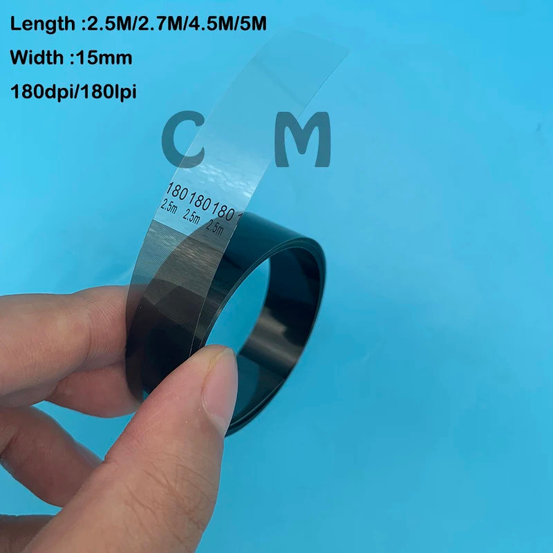 Encoder Raster Strip ฟิล์มสําหรับ 180LPI 180dpi 2.5M 2.7M 4.5M 15mm Encoder Raster เทปสําหรับ Roland