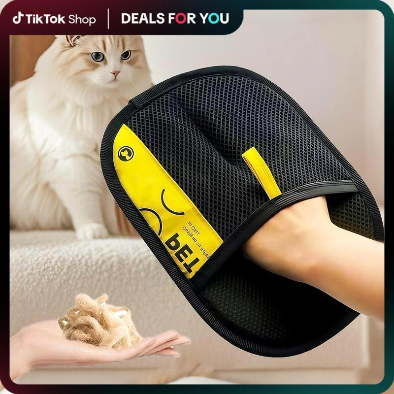 Pet Hair Removal Gloves, Electrostatic Pet Hair Remover, Reusable Cat&Dog Hair Remover for Couch, Fu