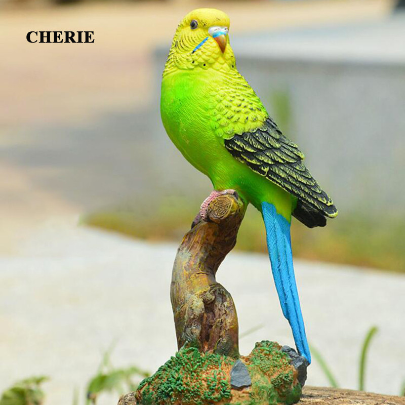[Chery] Parrot Figurines รูปปั้น Cockatoo ตุ๊กตา Scarer ประติมากรรม Home Outdo เครื่องประดับงานฝีมือ, ของขวัญวันเกิดคริสต์มาส