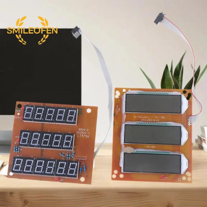 [Smileofen] อุปกรณ์เสริมเครื่องชั่งอิเล็กทรอนิกส์หน้าจอแสดงผลแผงวงจร LED LCD เครื่องชั่งอิเล็กทรอนิกส์ขนาดแพลตฟอร์มจอแสดงผลดิจิตอล LCD ใหม่