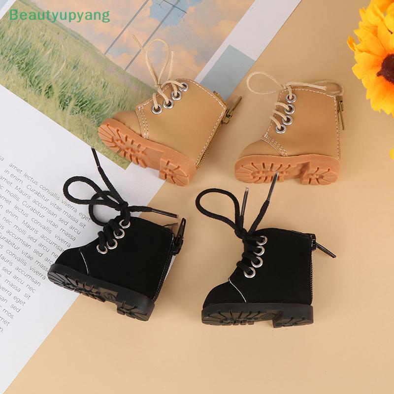 [Beautyupyang] 1 คู่ 1/6 ตุ๊กตารองเท้า Martin Boots DIY Mini รองเท้าสําหรับตุ๊กตาอุปกรณ์เสริมของเล่น