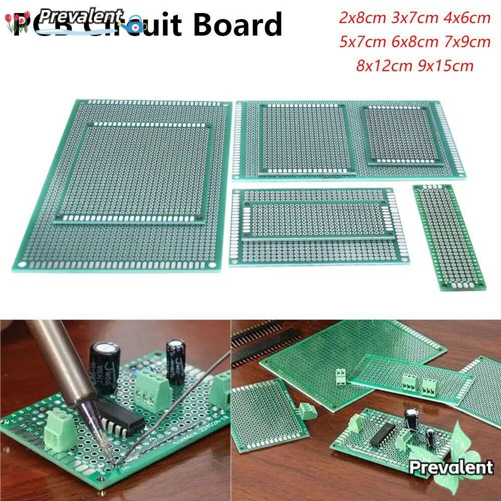 PREVALENT 1 ชิ้น PCB Board, ดีบุกเคลือบ Universal Prototype Board, ทนทานสองด้าน 2x8 3x7 4x6 5x7 6x8 