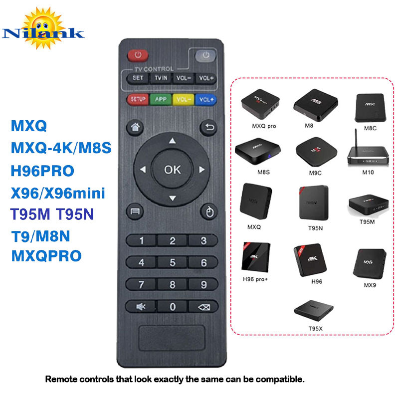 NiLANK Remote รีโมตคอนโทรล สําหรับกล่องทีวี 4K Android Ultra HD TV Box FOR MXQ / MXQPRO H96 Pro  M8N
