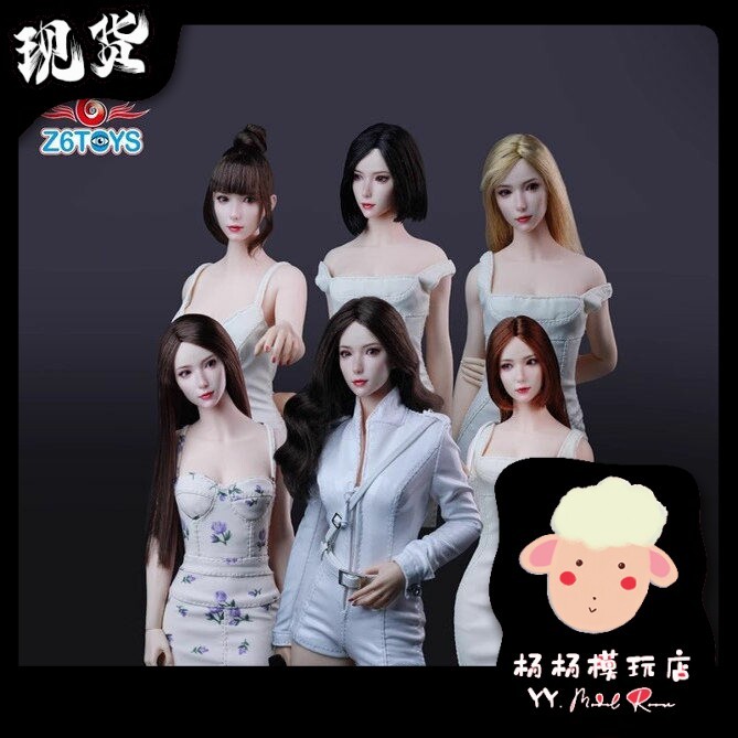 พร้อมสต็อก Z6TOYS ZC018 Ayan Asian Youth Movable Eye 1/6 ประติมากรรมหัวเซเลอร์มูน
