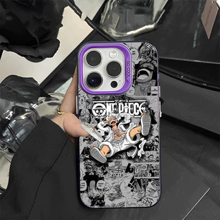 เคสโทรศัพท์ลายลูฟี่จาก One Piece ใช้ได้กับ iPhone 17Air/16/15Plus/14ProMax/12/13Pro/11,X/XR กันกระแทกและกันรอยขีดข่วน