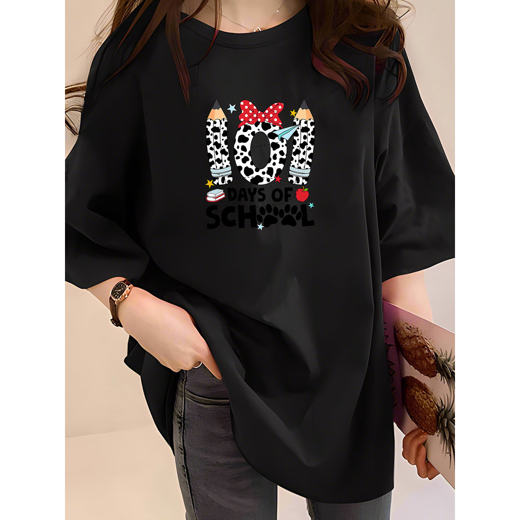 2G1381 Tshirt ผู้หญิง Plus ขนาดเสื้อผ้า T เสื้อ Crop Top ผู้หญิง T เสื้อเสื้อนักเรียน Int