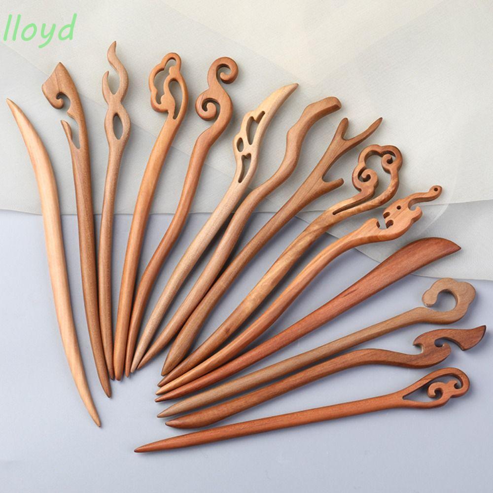LLOYD ไม้ผม, สไตล์ชาติพันธุ์ผม Sticks สําหรับ Buns Hanfu Hairpin, โบราณผมตะเกียบสไตล์จีน Hanfu Headwear สําหรับสาว