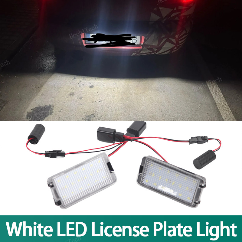 2x ด้านหลัง LED SMD จํานวนใบอนุญาตโคมไฟ 6000K สําหรับที่นั่ง Altea 2005-2009 Arosa Cordoba 6K 6L Leo