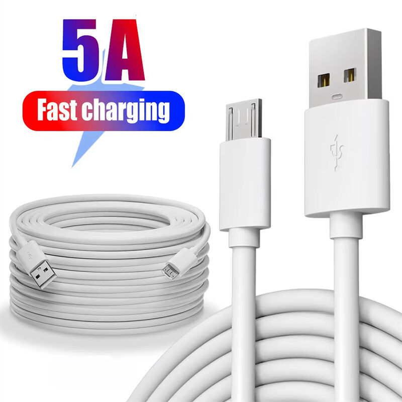 10ม. Micro USB สายเคเบิลข้อมูลยาวพิเศษสายชาร์จเร็วสําหรับ Android Xiaomi Samsung กล้อง VR Monitor Po