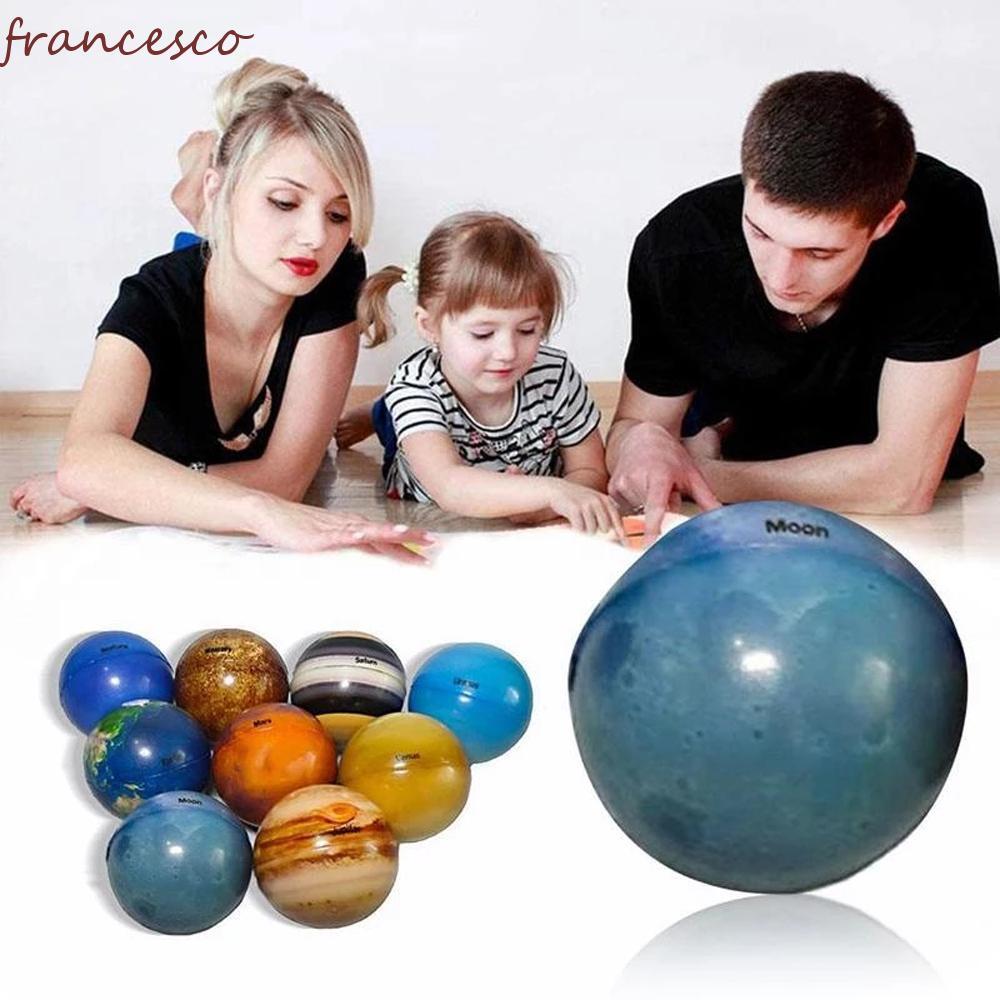 FRANCESCO Moon Star Ball สําหรับเด็กของเล่นเพื่อการศึกษา Bouncy Ball ฟองน้ําบอลระบบพลังงานแสงอาทิตย์