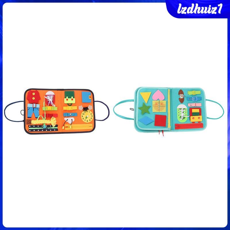 [Lzdhuiz1] Busy Board Busy Board Montessori Toy, Sensory Toy, Basic Skills Educational Toy,