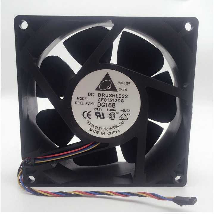 [อุปกรณ์ระบายความร้อนคอมพิวเตอร์] Delta 15050 12V 1.80A AFC1512DG DG168 15CM พัดลมระบายความร้อนระดับ