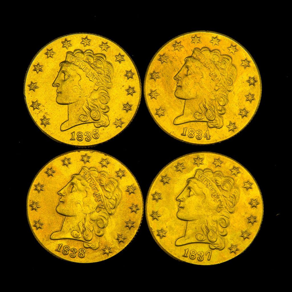 Style American 4 Years Tempara of Liberty Coins 20mm Gold Coin Collection 26.3.28