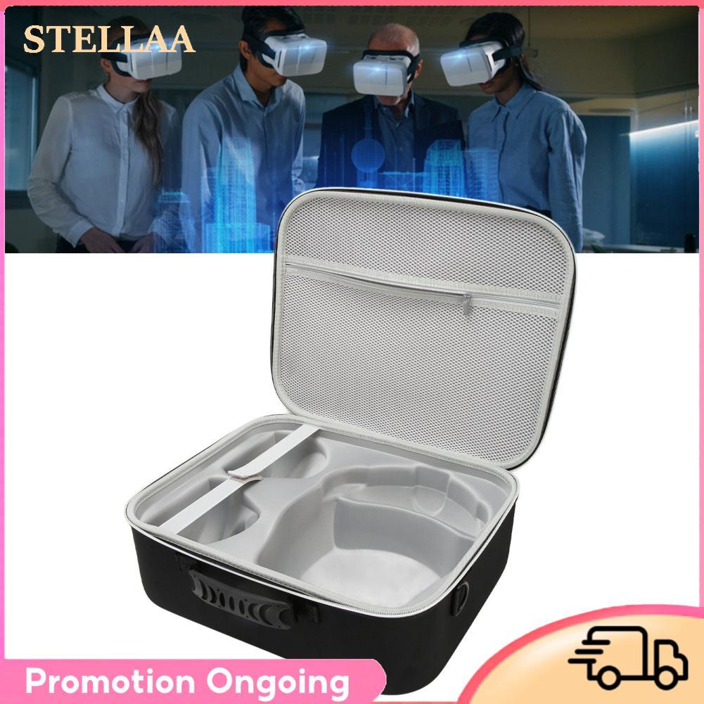 stellaa กระเป๋าพกพาแบบแข็ง PS VR2 เดินทางพร้อมสายสะพาย กระเป๋าถือแบบพกพา ถุงเก็บสำหรับเครื่องมือทดสอ