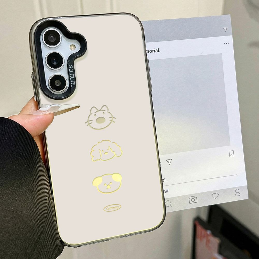 เคสมือถือ For Samsung A56 A55 Case Samsung A07 A17 A06 A16 A54 A22 A15 A05S A35 A26 A36 A54 IMD กำไลกันหาย