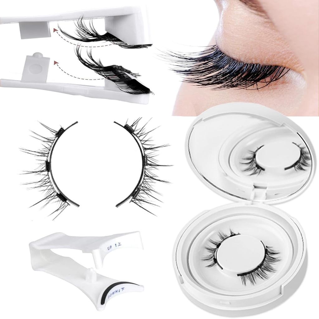 Krafty Magnetic Eyelashes, Krafty Co Magnetic Lashes, Reusable Krafty Magnetic Lashes พร้อม Applicat