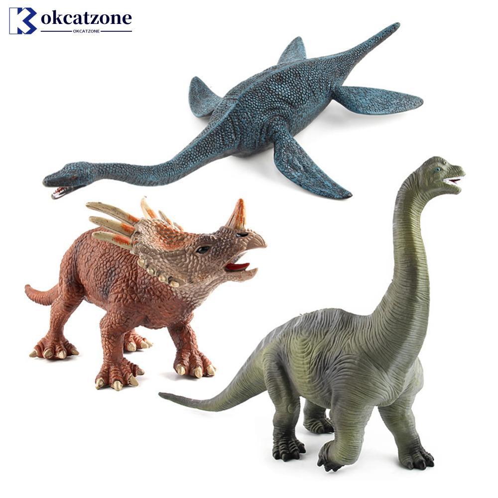 OKCATZONE จําลองของเล่นไดโนเสาร์ Wild Life Tyrannosaurus Rex World Park ไดโนเสาร์รุ่นตัวเลขการกระทํา