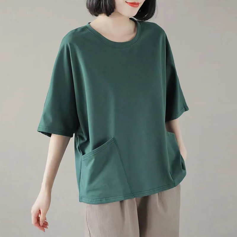 เสื้อยืดแขนสั้นผู้หญิงขนาดใหญ่ผู้หญิง _ Cab Store