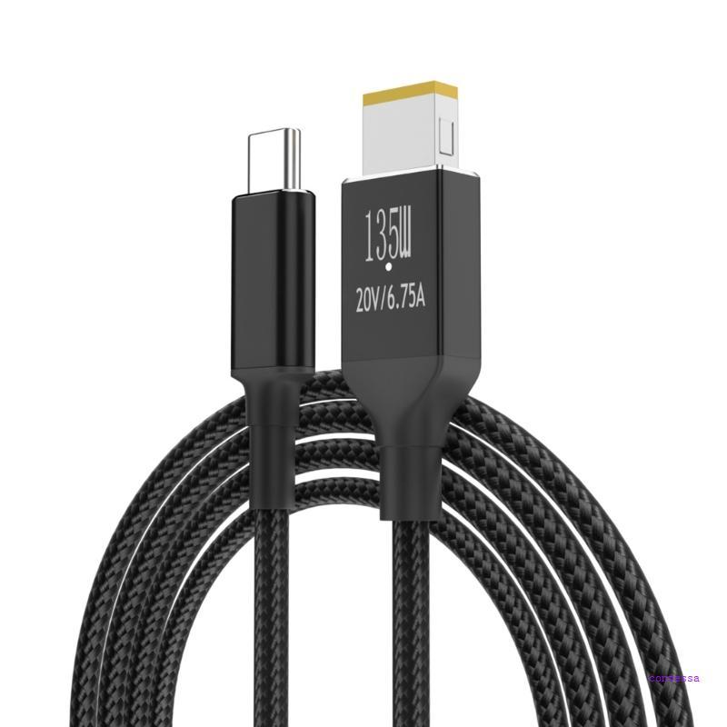 CON TypeC to Square Adapter Cable Power Charger 135W TypeC