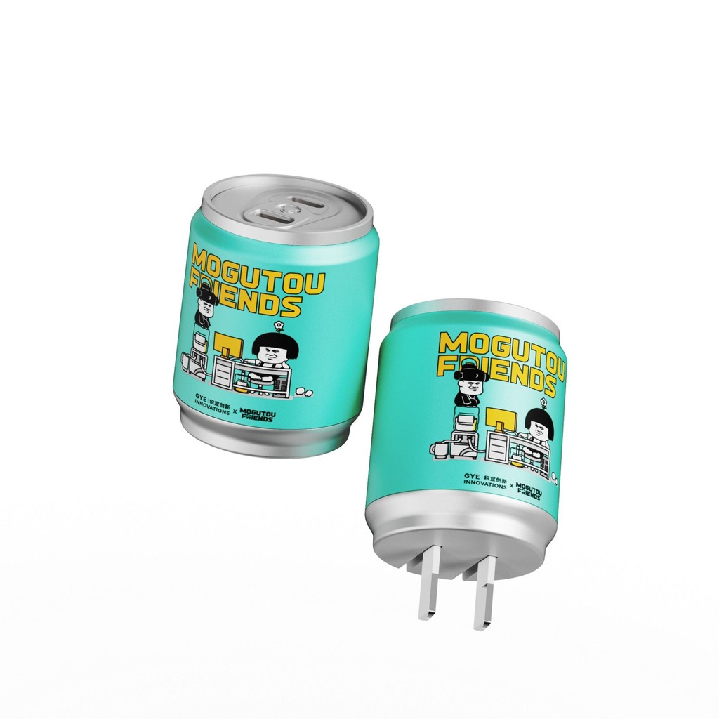 GYE Jiyi หัวเห็ด Charger 45W Dual Port Cans เหมาะสําหรับ Apple 17 หัวชาร์จ Low Temperature Safety GF260419