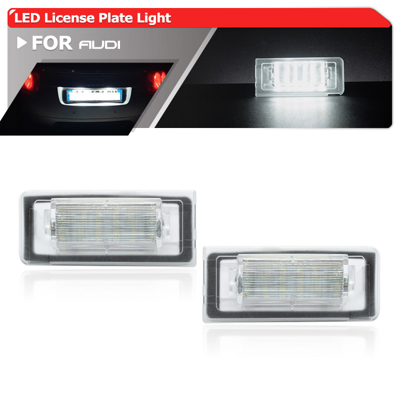 2x สําหรับ Audi TT MK1 8N Roadster Cabrio 8N9 Coupe 8N3 ไฟป้ายทะเบียน Led Canbus Auto ที่จอดรถแท็กโค