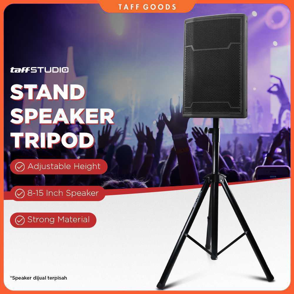 TaffiSTUDIO ขาตั้งขาตั้งกล้องตั้งพื้นลําโพงระบบเสียง 8-15 นิ้ว 1.8M - SPS-502M