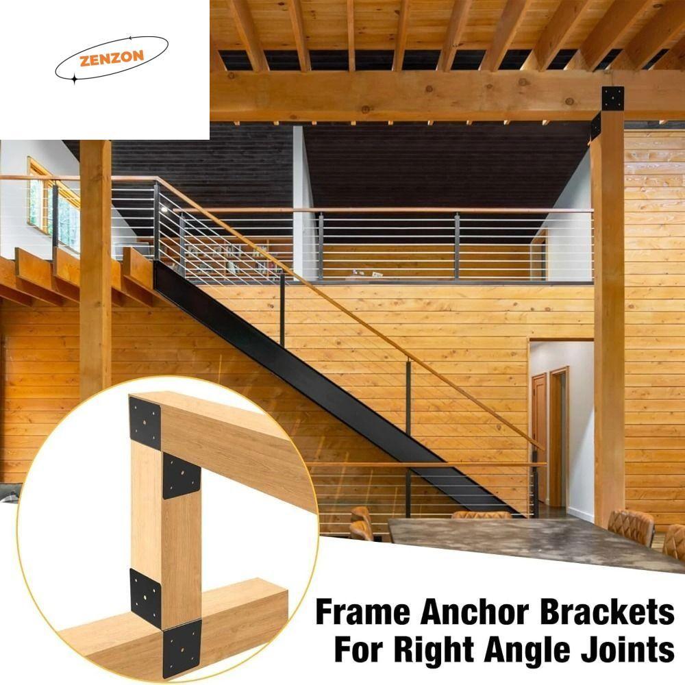 วงเล็บ ZENZON Pergola, ชุด Pergola ที่ทนต่อการกัดกร่อน, กรอบรองรับสีดําสําหรับงานหนักพร้อมขั้วต่อลํา