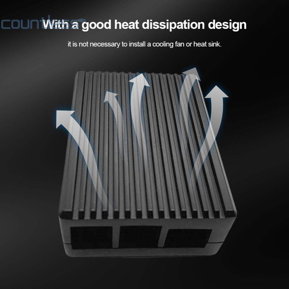 Pi 4B Cooling Case อลูมิเนียม Raspberry Pi Housing Enclosure Pi 4 รุ่น B Passive Cooling สําหรับ Ras