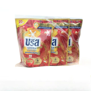 ( 24ถุง) บรีส เอกเซล ผลิตภัณฑ์ซักผ้าชนิดน้ำ สูตรเข้มข้น 4 แพ็ค / 130 มล.X24 ถุง