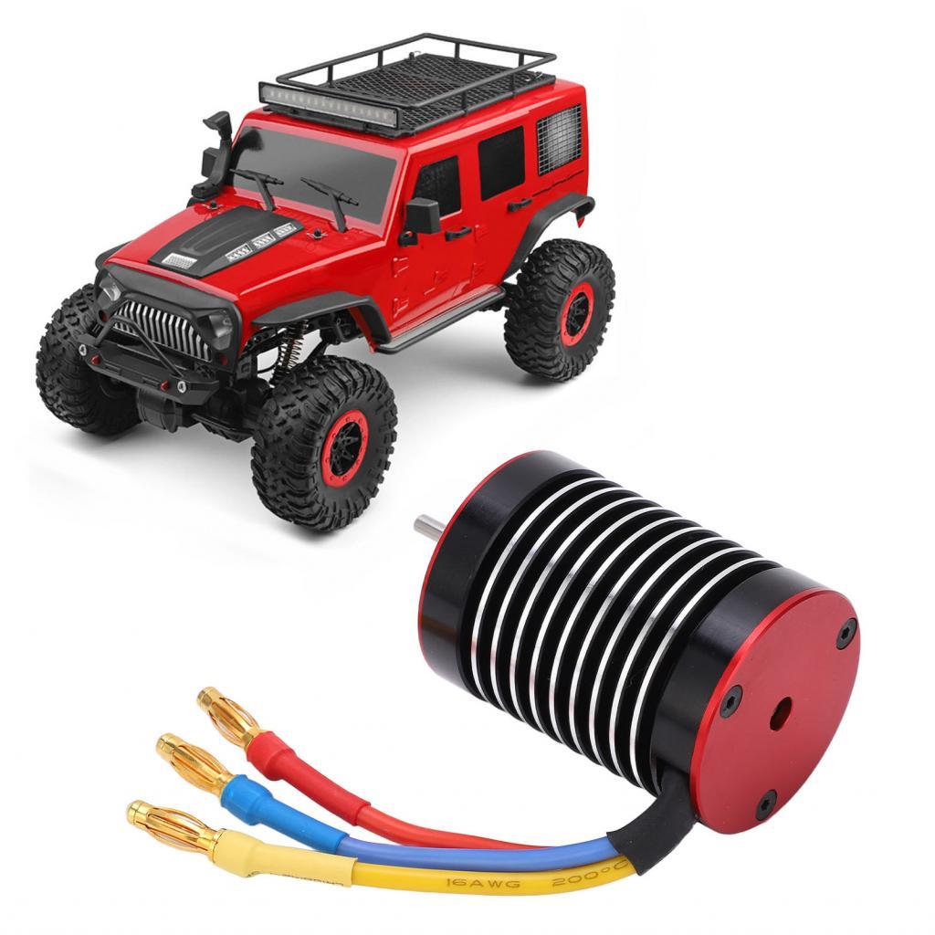 กันน้ํา F540 4370KV มอเตอร์ทนทานแรงบิดสูง Brushless CNC กระบวนการสําหรับ 1/10 RC รถ