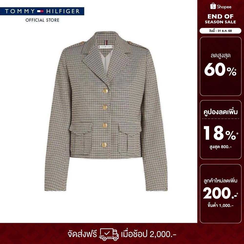 Tommy Hilfiger เสื้อคลุม ผู้หญิง รุ่น WW0WW46895 0F9 - สีเบจ ทรง Regular