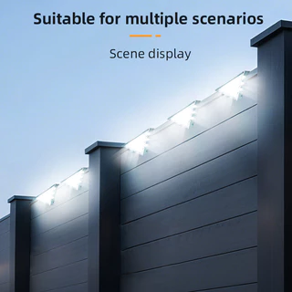 【2ชิ้น】 ไฟโซล่าเซลล์ LED กันน้ำกันฝน เปิดปิดอัตโนมัติ ติดบันได รั้วบ้าน ชายคา ตกแต่งสวยงาม