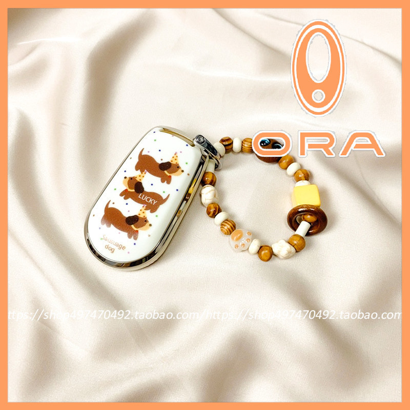 ในสต็อก > เหมาะสําหรับ Ola Good Key Cover Black White Lightning Ballet Cute Car Shell Buckle 2024 หญิง * MOJOGY