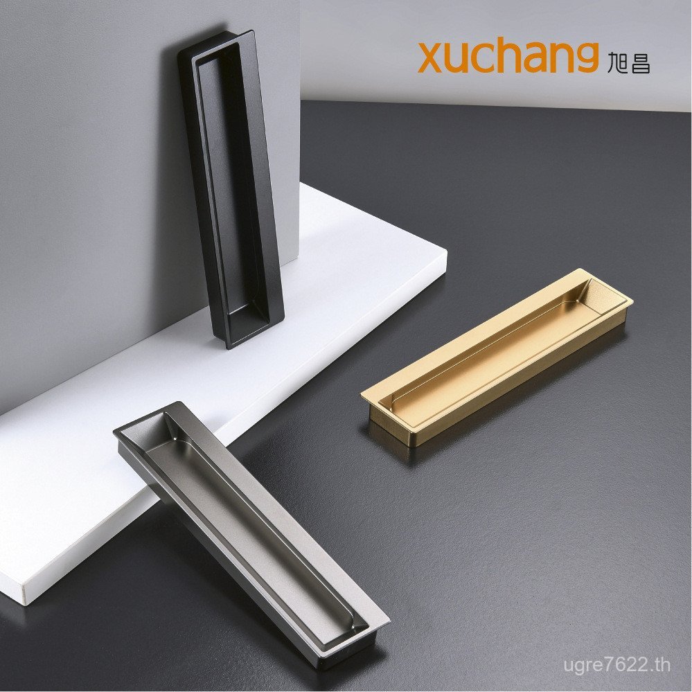 ฝัง Xuchang ฝังมือจับโมเดิร์นลิ้นชักตู้ประตูตู้ขายส่งที่จับที่ซ่อนอยู่ที่มองไม่เห็น I