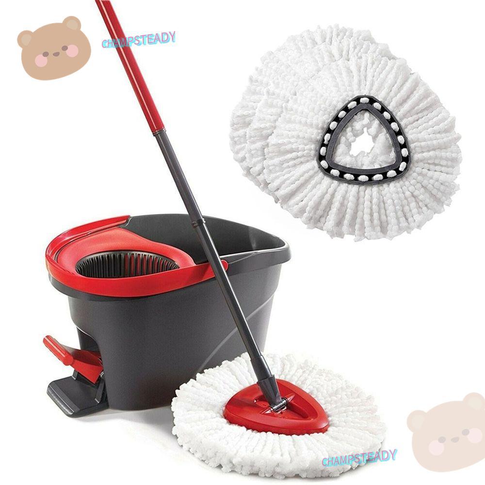 CHAMPSTEADY Mop Head Triangle Easy Clean Spin Mop ไมโครไฟเบอร์สําหรับ O-Cedar/Vileda