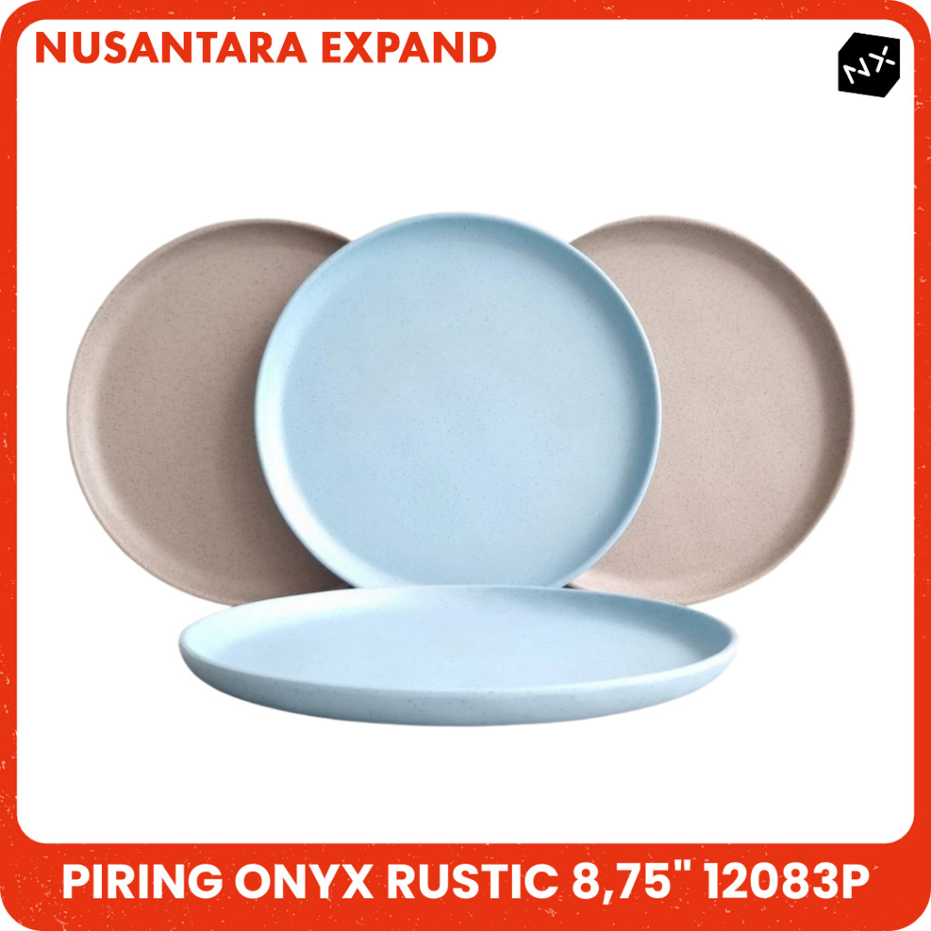 จานชนบท Onyx 8.75 นิ้ว 12083 เมลามีนหิน Motif หนาทนความร้อน